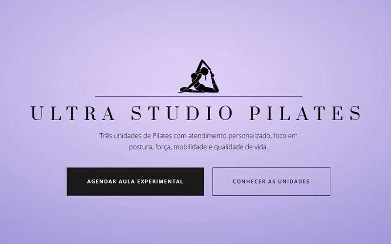 Modelo de site para Studio Pilates, Fisioterapia e afins.