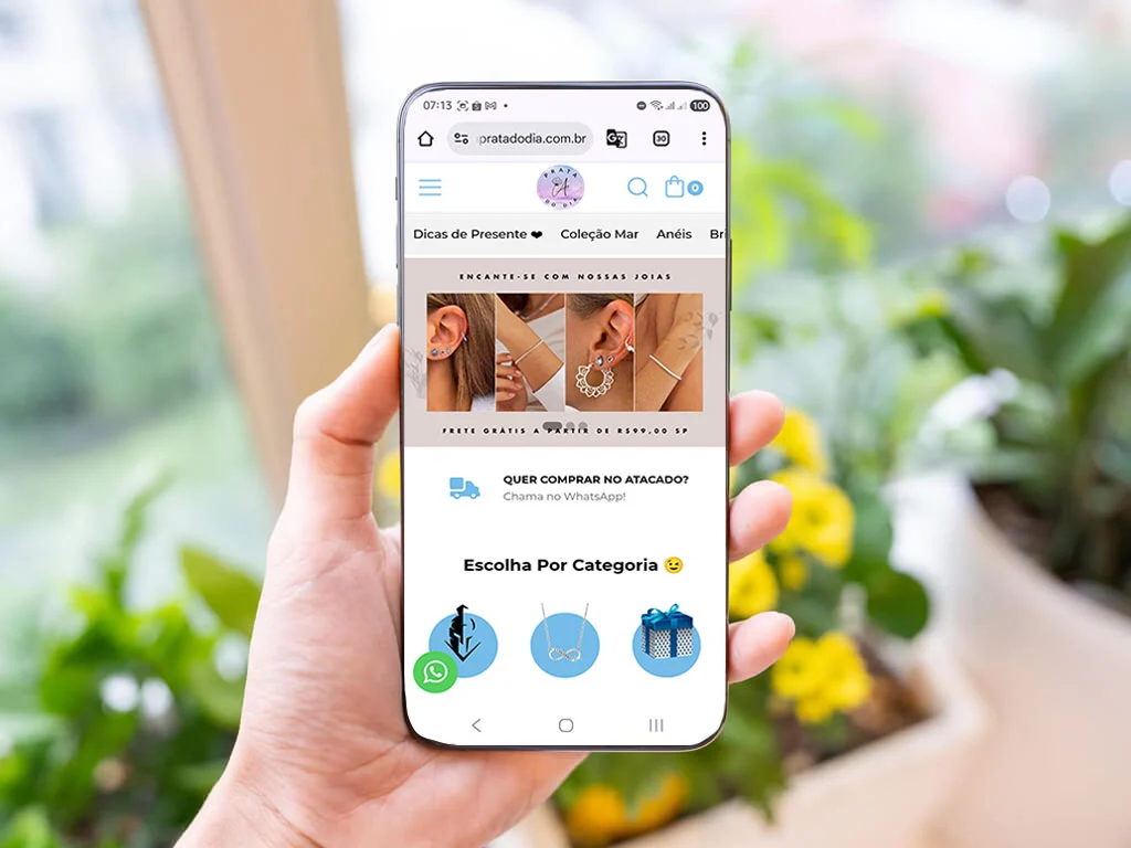 E-commerce de Joias A Prata Do Dia