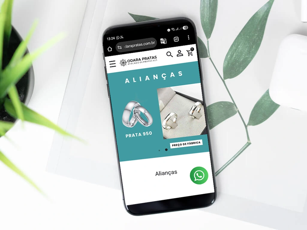 E-commerce Atacado Odara Pratas